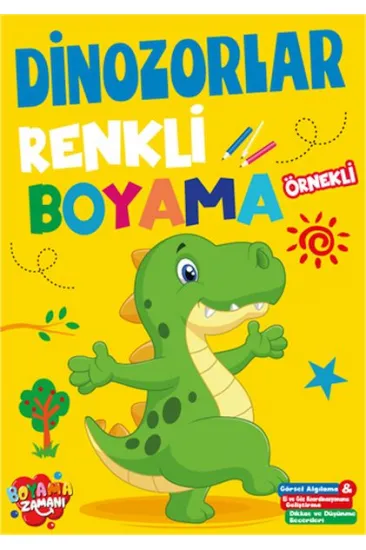 Renkli Boyama Dinozorlar Renkli Boyama Dinozorlar