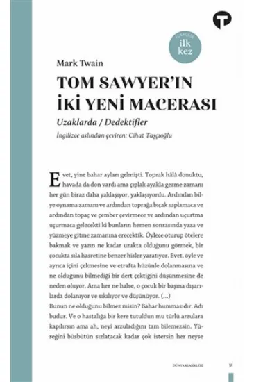 Tom Sawyer’ın İki Yeni Macerası Tom Sawyer’ın İki Yeni Macerası
