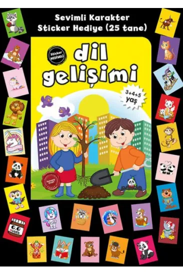 Stickerlı 3+4+5 Yaş Dil Gelişimi Stickerlı 3+4+5 Yaş Dil Gelişimi
