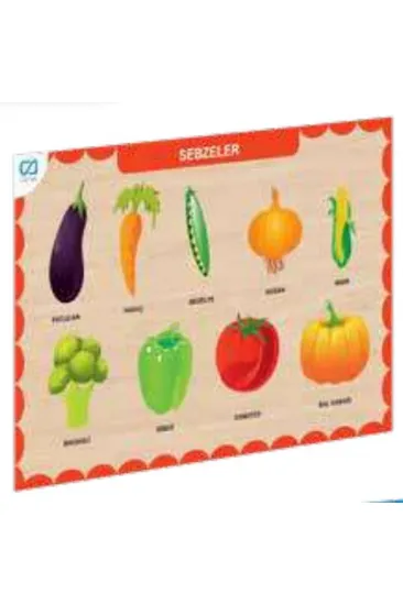 Ahşap Sebzeler Eğitici Set