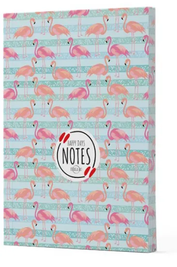 Flamingo 1 - Yan Baskılı Çizgili Defter Flamingo 1 - Yan Baskılı Çizgili Defter