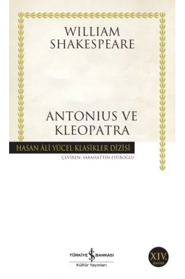 Antonius ve Klopatra - Hasan Ali Yücel Klasikleri
