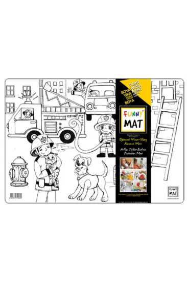 Funny Mat- İtfaiyeler - 33,5x48cm Funny Mat- İtfaiyeler - 33,5x48cm