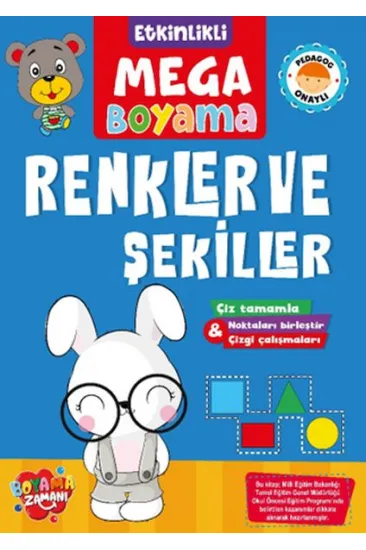 Etkinlikli Mega Boyama - Renkler ve Şekiller Etkinlikli Mega Boyama - Renkler ve Şekiller