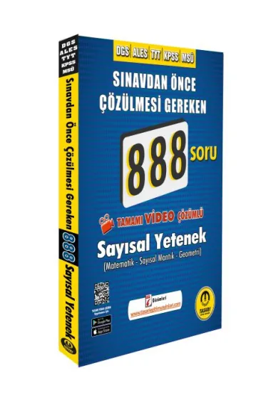 Tasarı DGS ALES Video Çözümlü 888 Sayısal Soru Bankası Tasarı DGS ALES Video Çözümlü 888 Sayısal Soru Bankası