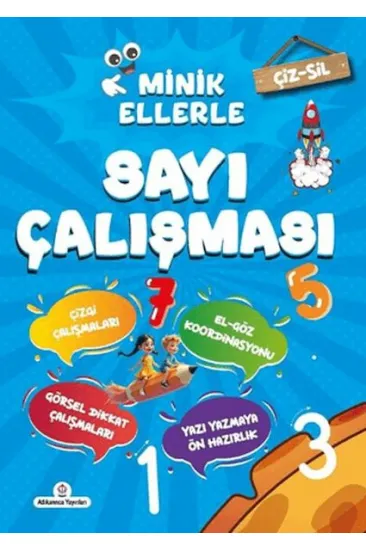 Çiz - Sil Minik Ellerle Sayı Çalışması (Kalem Hediyeli) Çiz - Sil Minik Ellerle Sayı Çalışması (Kalem Hediyeli)
