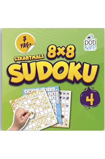 8X8 Çıkartmalı Sudoku 7+ (4) 8X8 Çıkartmalı Sudoku 7+ (4)