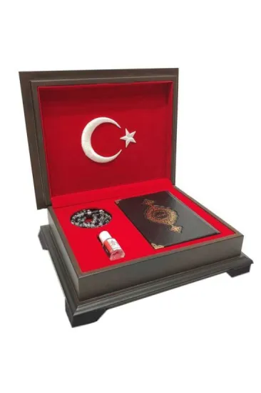 Ahşap Kutulu Kur'An(Çanta Boy Ay-Yıldız) (0353) Ahşap Kutulu Kur'An(Çanta Boy Ay-Yıldız) (0353)
