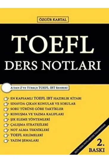 Sokak Kitapları Yayınları TOEFL Ders Notları Sokak Kitapları Yayınları TOEFL Ders Notları