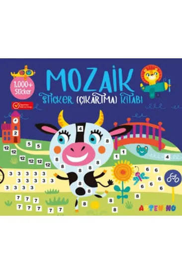 Mozaik Sticker Çıkartma Kitabı - Lacivert Mozaik Sticker Çıkartma Kitabı - Lacivert