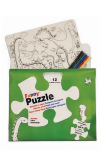 Funny Mat Puzzle - Dinozor Çağı 30x40cm Funny Mat Puzzle - Dinozor Çağı 30x40cm