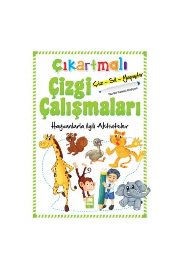 Çıkartmalı Çizgi Çalışmaları Hayvanlarla İlgili Aktiviteler Çıkartmalı Çizgi Çalışmaları Hayvanlarla İlgili Aktiviteler