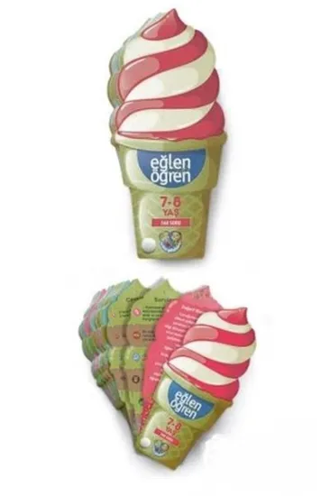 Eğlen Öğren Ice Cream - 360 Soru (7-8 Yaş) Eğlen Öğren Ice Cream - 360 Soru (7-8 Yaş)