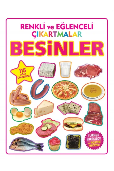 Renkli ve Eğlenceli Çıkartmalar Besinler Renkli ve Eğlenceli Çıkartmalar Besinler