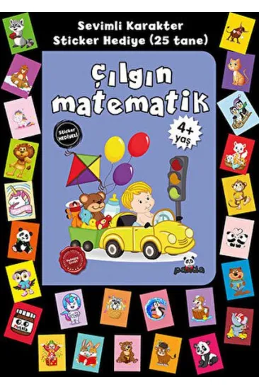 Stickerlı 4+ Yaş Çılgın Matematik