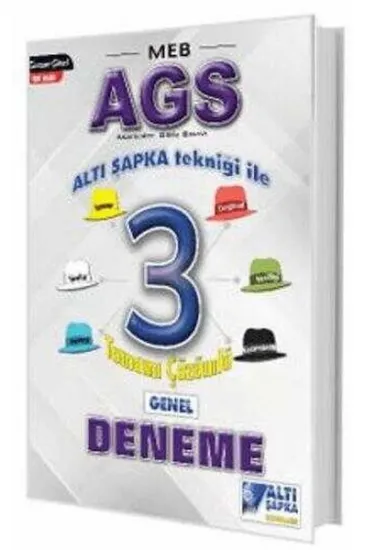 Altı Şapka Yayınları MEB-AGS Altı Şapka 3 Çözümlü Deneme Altı Şapka Yayınları MEB-AGS Altı Şapka 3 Çözümlü Deneme