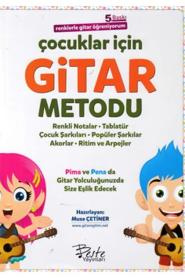 Çocuklar İçin Gitar Metodu - Renklerle Gitar Öğreniyorum Çocuklar İçin Gitar Metodu - Renklerle Gitar Öğreniyorum