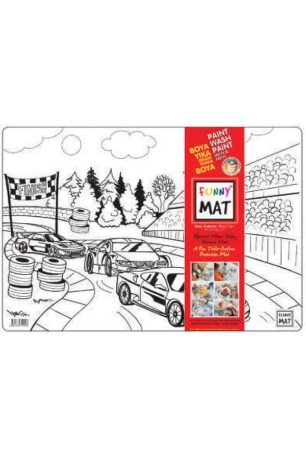 Funny Mat - Yarış Arabaları 33,5x48cm Funny Mat - Yarış Arabaları 33,5x48cm