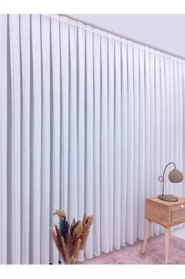İtalyan Koleksiyon Modern Bambu Sedef Lüx Tül Perde Yüksek Kaliteli 1/2,5 Normal Pile