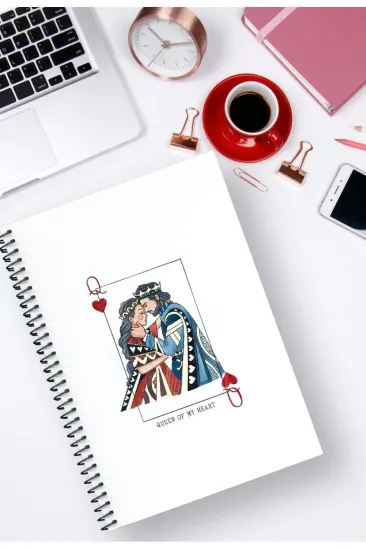 A5 Spiralli Defter Çizgisiz 96 Sayfa Karton Kapaklı Romeo & Juliet Konsept A5 Spiralli Defter Çizgisiz 96 Sayfa Karton Kapaklı Romeo & Juliet Konsept