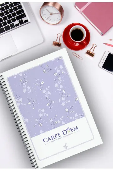 Kentsoylu A5 Spiralli Defter 2'li Set Çizgili 96 Sayfa Karton Kapak Carpe Diem Bahar Tema Kentsoylu A5 Spiralli Defter 2'li Set Çizgili 96 Sayfa Karton Kapak Carpe Diem Bahar Tema
