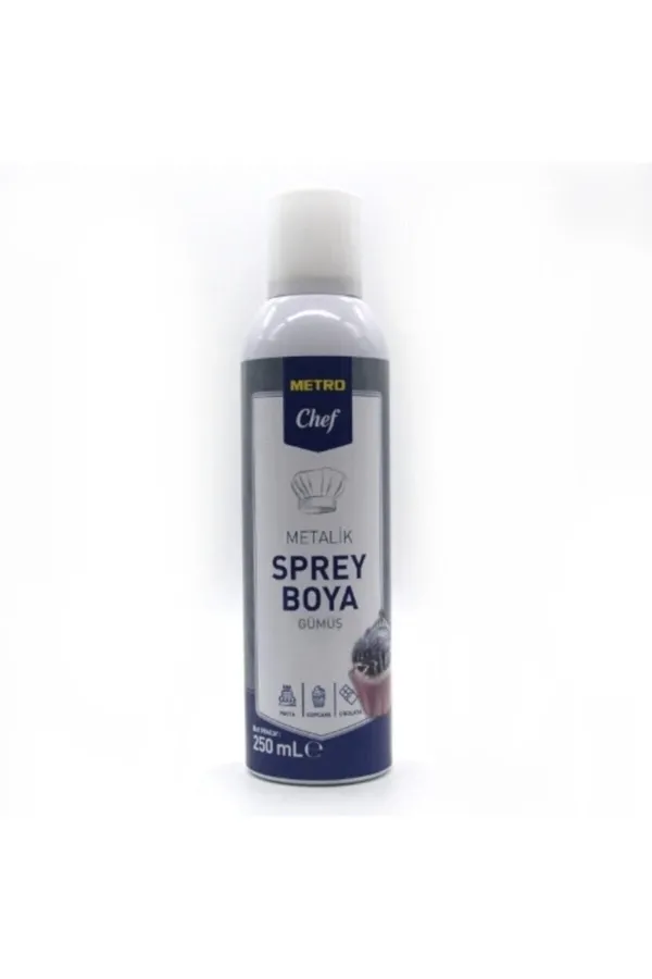 Metro Chef Metalik Sprey Boya Gümüş (250 Ml)