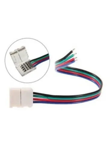 Powerlux RGB LED Hızlı Konnektör Kablo - 4 Pin 15cm Bakır