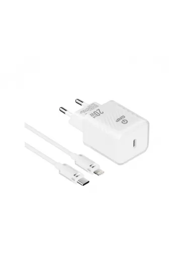 GNP Transparent 20W GaN Hızlı Şarj Seti GNP Transparent 20W GaN Hızlı Şarj Seti