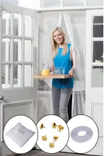 Mıknatıslı Kapı Sinekliği Tül Perde 105 x 210 cm (5637) Mıknatıslı Kapı Sinekliği Tül Perde 105 x 210 cm (5637)