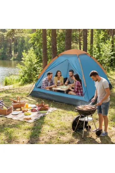 4 Kişilik Kamp Çadırı Manuel Kurulum Düz Kapılı Outdoor Dayanıklı Kamp Doğa Çadırı 200 x 200 x 110 cm (5637) 4 Kişilik Kamp Çadırı Manuel Kurulum Düz Kapılı Outdoor Dayanıklı Kamp Doğa Çadırı 200 x 200 x 110 cm (5637)