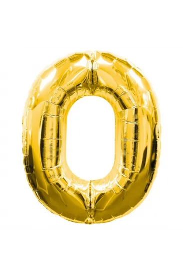0 Rakamlı Folyo Balon Gold Renk 40 inç (5637) 0 Rakamlı Folyo Balon Gold Renk 40 inç (5637)