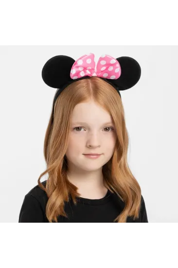 Pembe Fiyonklu Minnie Mouse Tacı Mini Kulak (5637) Pembe Fiyonklu Minnie Mouse Tacı Mini Kulak (5637)