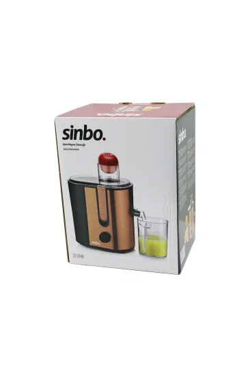 ROSE GOLD ELEKTRİKLİ KATI MEYVE SIKACAK 600W HAZNE POSA: 1250ML - M.SUYU: 450ML ÇELİK FİLTRE 65MM BESLEME TÜPÜ SJ-3148 (5637)