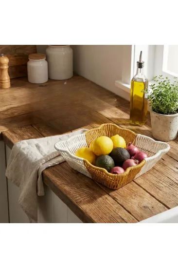 Kare Dalgalı Çift Renkli Plastik Rattan Ekmek ve Meyve Sepeti - Çok Amaçlı Banyo ve Mutfak Düzenleyici - Yıkanabilir Tezgâh Üstü Organizer (5637) Kare Dalgalı Çift Renkli Plastik Rattan Ekmek ve Meyve Sepeti - Çok Amaçlı Banyo ve Mutfak Düzenleyici - Yıkanabilir Tezgâh Üstü Organizer (5637)