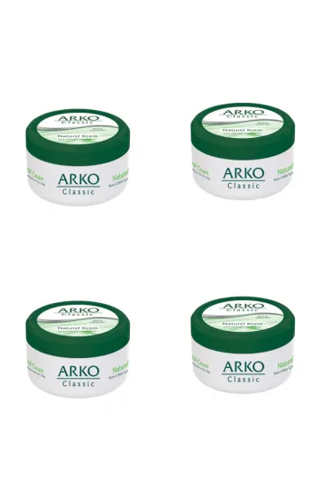 4 ADET ARKO CLASSİC NATUREL EL KREMİ 150ML (5637) 4 ADET ARKO CLASSİC NATUREL EL KREMİ 150ML (5637)