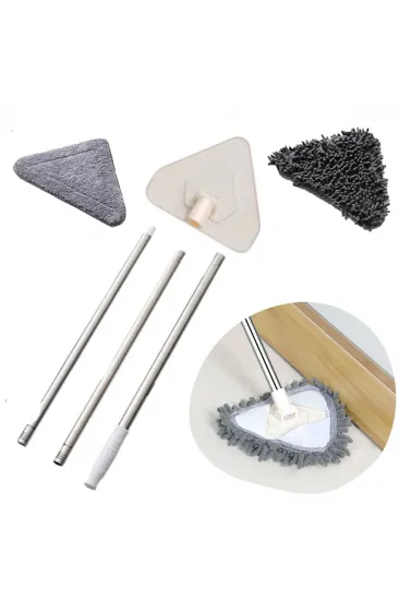 Teleskopik Saplı 150 cm Üçgen Mop Cam Duvar Tavan Fayans Parke Temizleyici Mop (5637) Teleskopik Saplı 150 cm Üçgen Mop Cam Duvar Tavan Fayans Parke Temizleyici Mop (5637)