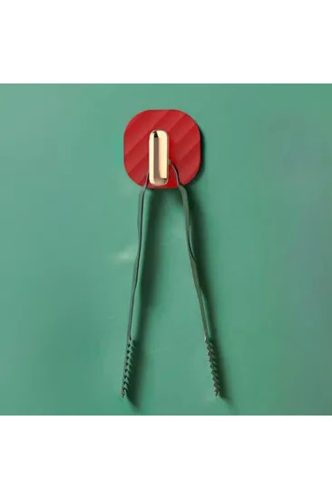 2li Yapışkanlı Retro Askılık Dolap Kapak Kulpu Kırmızı (5637) 2li Yapışkanlı Retro Askılık Dolap Kapak Kulpu Kırmızı (5637)