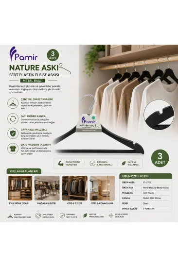 3 PARÇA PLASTİK WODY METAL BAŞLI ASKI (5637) 3 PARÇA PLASTİK WODY METAL BAŞLI ASKI (5637)