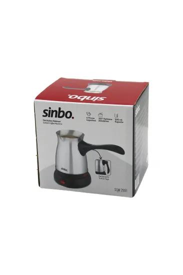 ÇELİK ELEKTRİKLİ CEZVE TÜRK KAHVE MAKİNESİ - 6FİNCAN=500ML 360 DERECE KABLOSUZ KULLANIM KATLANIR KULP 600W SCM-2991 (5637)