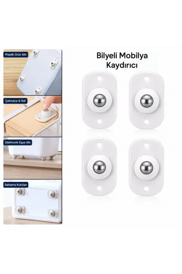 KARTELALI 4PCS TEK BİLYA TEKERLEKLİ MOBİLYA EŞYA TAŞIMA APARATI 360° 8KG TAŞIMA KAPASİTE (5637) KARTELALI 4PCS TEK BİLYA TEKERLEKLİ MOBİLYA EŞYA TAŞIMA APARATI 360° 8KG TAŞIMA KAPASİTE (5637)