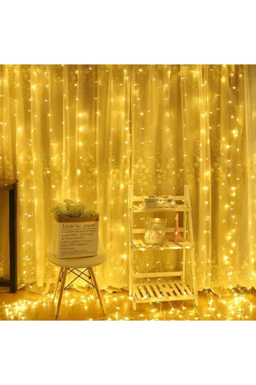 2x2 Metre 320 Led 8 Fonskiyonlu Dekoratif Led Günışığı Perde (5637) 2x2 Metre 320 Led 8 Fonskiyonlu Dekoratif Led Günışığı Perde (5637)