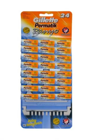 PERMATİK BANYO SAPLI JİLET KARTELA 48 PARÇA (5637)