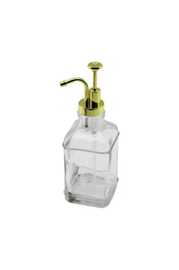 KARE CAM ŞİŞE - ŞEFFAF SIVI SABUNLUK 500ML POMPA - MUSLUK AYRIK MODEL BAŞLI (5637) KARE CAM ŞİŞE - ŞEFFAF SIVI SABUNLUK 500ML POMPA - MUSLUK AYRIK MODEL BAŞLI (5637)