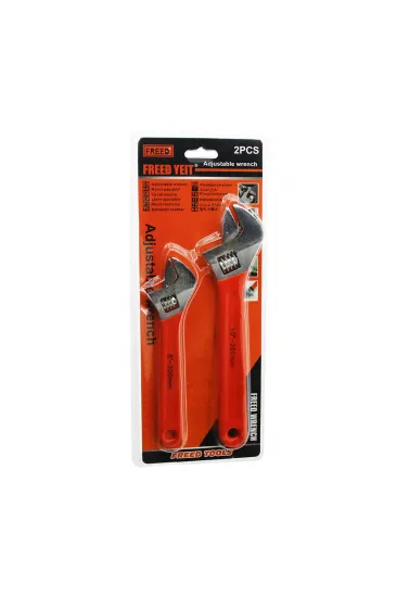 2PCS SET   8 İNÇ-200MM - 10 İNÇ-250MM  KURBAĞACIK ANAHTAR SETİ (5637)