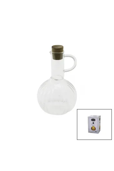 MİNİ CAM YAĞDANLIK ÇİZGİLİ DESEN 300ML AHŞAP BAMBU MANTAR TIPA (5637) MİNİ CAM YAĞDANLIK ÇİZGİLİ DESEN 300ML AHŞAP BAMBU MANTAR TIPA (5637)