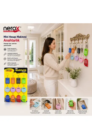 12 ADET HESAP MAK. ANAHTARLIK RENKLİ PLASTİK NRX-4089 (5637) 12 ADET HESAP MAK. ANAHTARLIK RENKLİ PLASTİK NRX-4089 (5637)