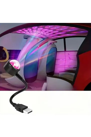 USB Sese Duyarlı 8 Farklı Mod Işıklı LED Atmosfer Işığı – Ambiyans Aydınlatması (5637)