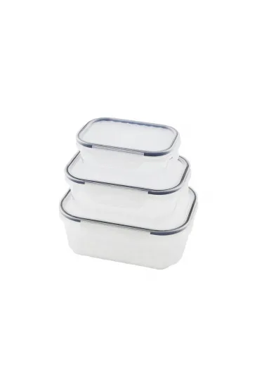 3PCS QUİCK SIZDIRMAZ SAKLAMA KABI SETİ ŞEFFAF KAP - BUĞULU-CONTALI KAPAK 500-1000-1700ML (5637) 3PCS QUİCK SIZDIRMAZ SAKLAMA KABI SETİ ŞEFFAF KAP - BUĞULU-CONTALI KAPAK 500-1000-1700ML (5637)