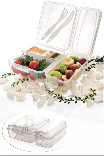 Takeaway Ergonomik Asorti Çatal Bıçaklı Pratik Yoğurt Saklama Kabı (5637)