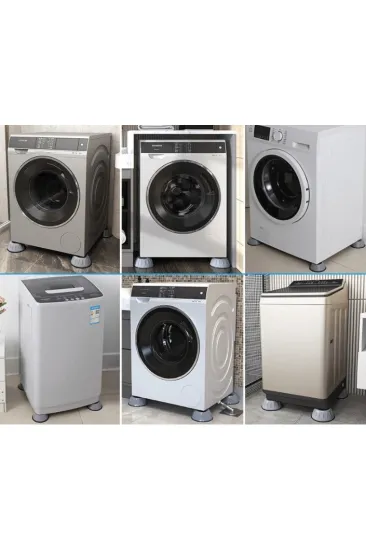 Çamaşır Makinesi Titreşim Engelleyici Stoper GRİ 4 lü Set (5637) Çamaşır Makinesi Titreşim Engelleyici Stoper GRİ 4 lü Set (5637)